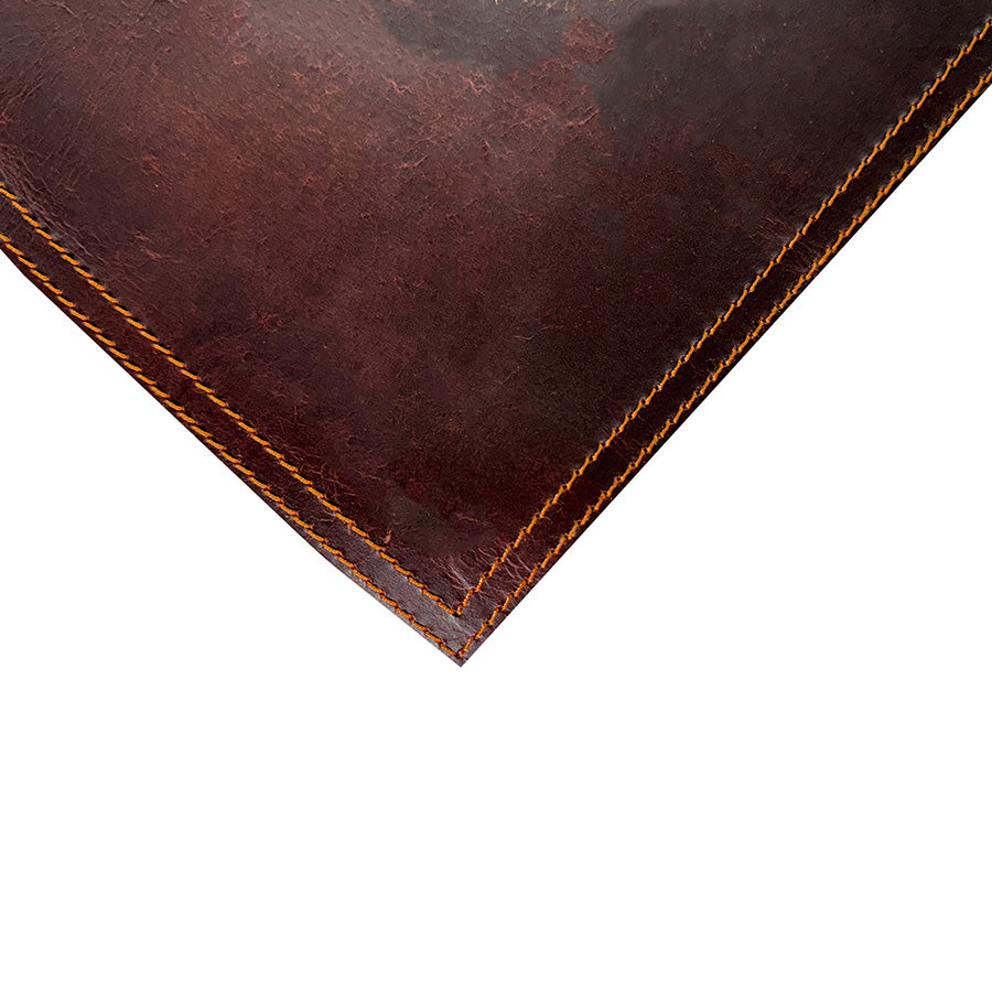 leather placemats brown