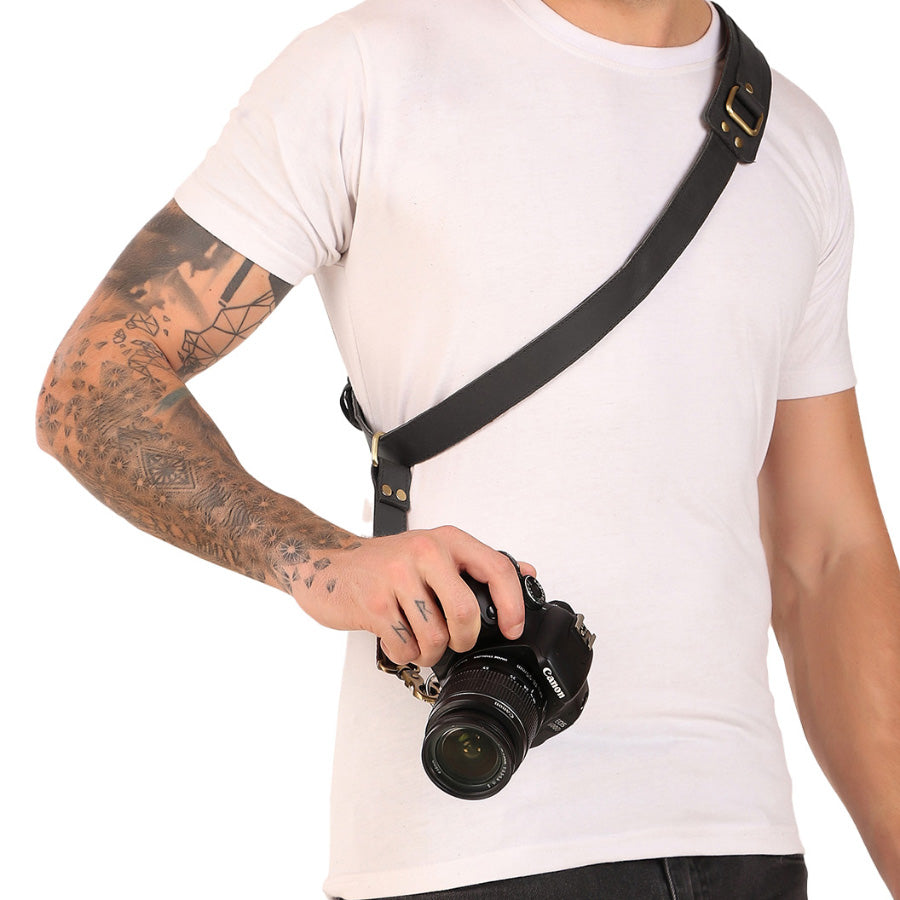 Single Camera Strap Black