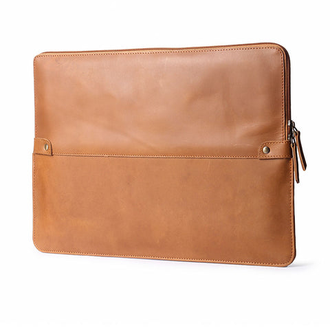 leather laptop envelope zipper