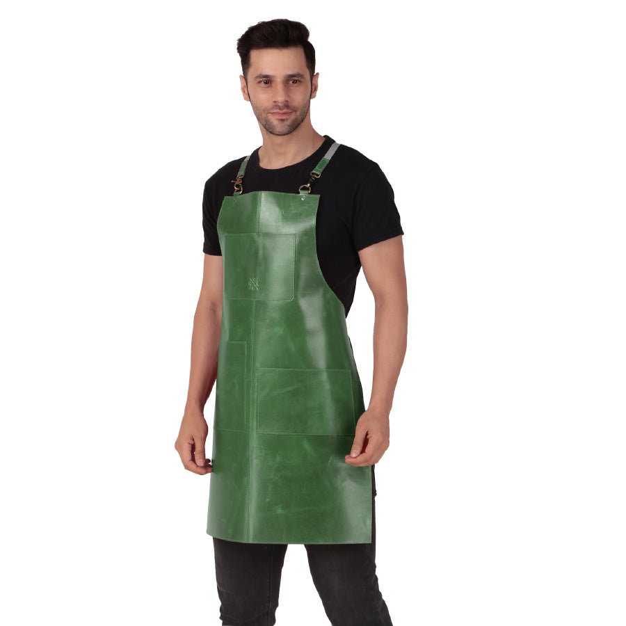 Premium Leather Cooking Apron