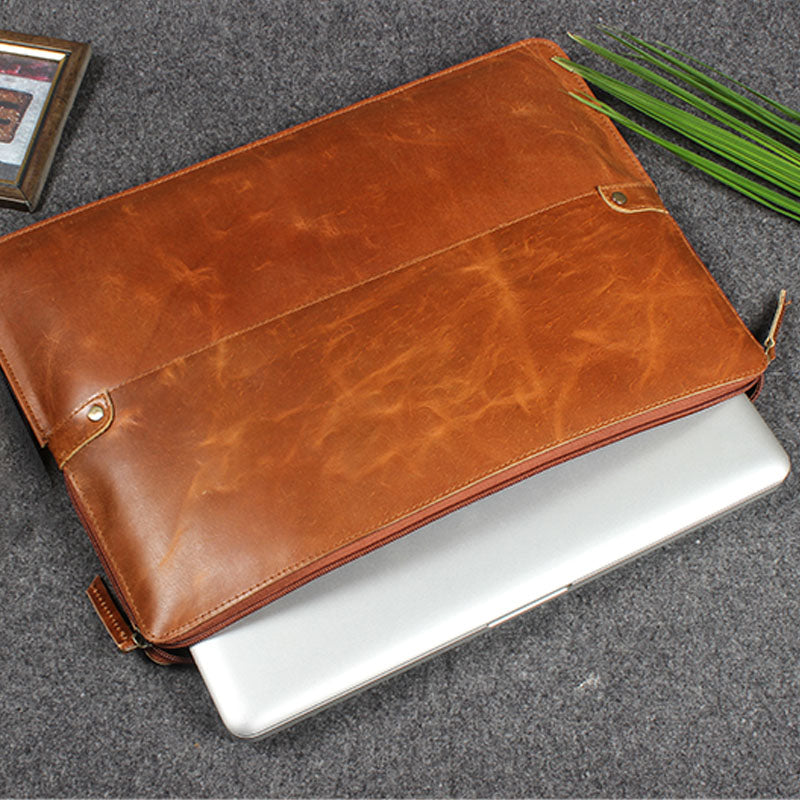 leather laptop envelope