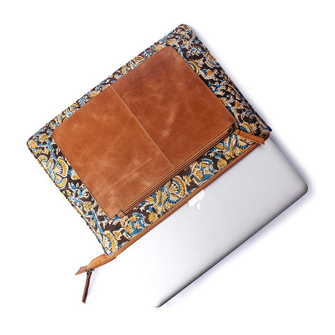 kalamkari  zipper laptop  sleeve