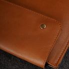 leather macbook sleeve snap