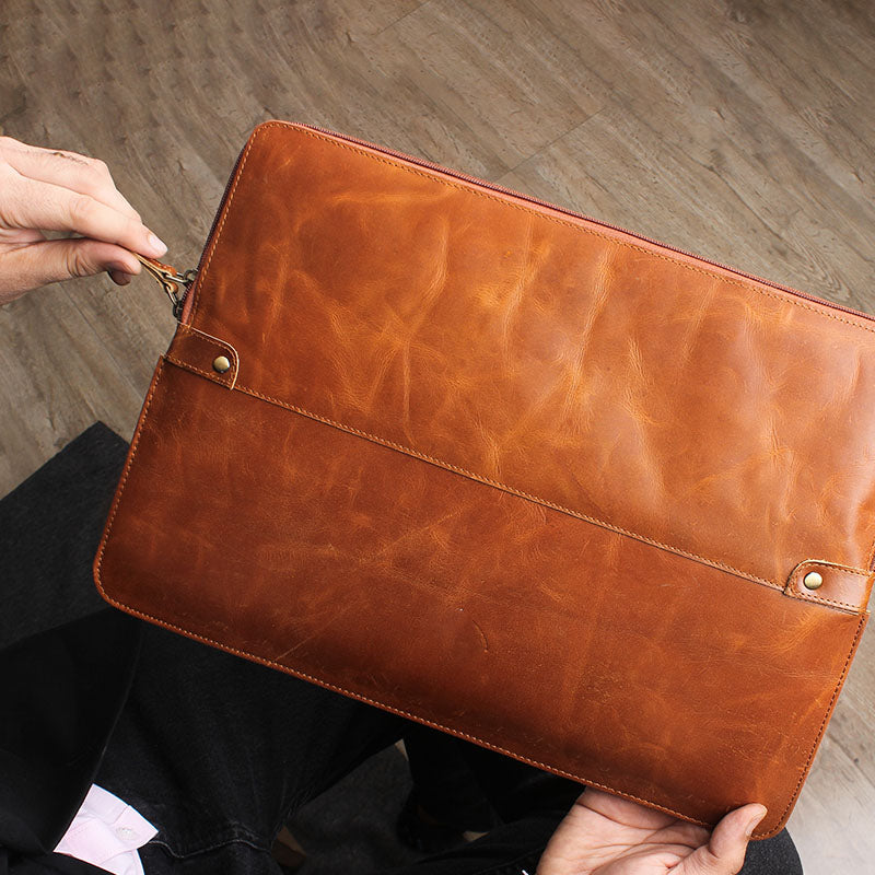 leather laptop envelope