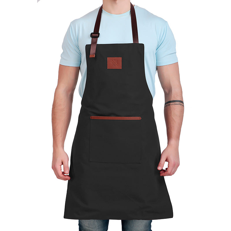 black apron dress for kitchen