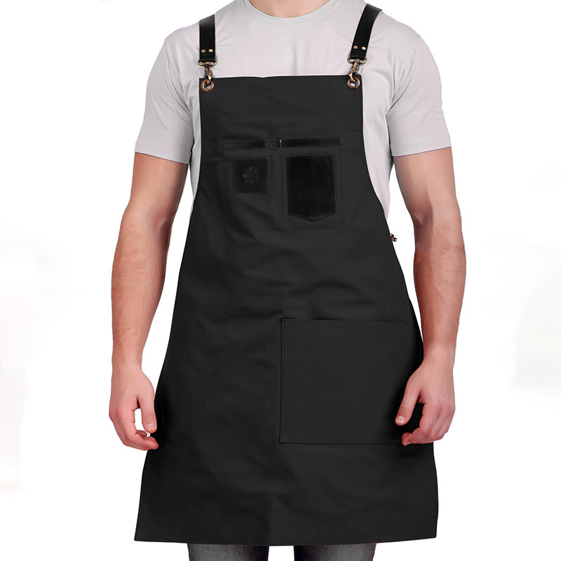 black apron