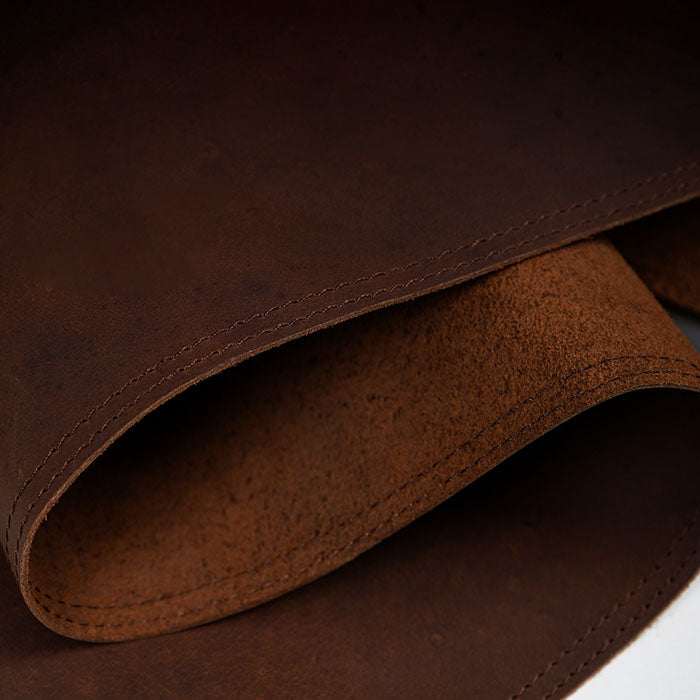 leather mat pad chocolate brown