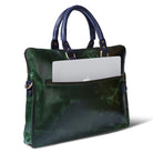 green laptop bag