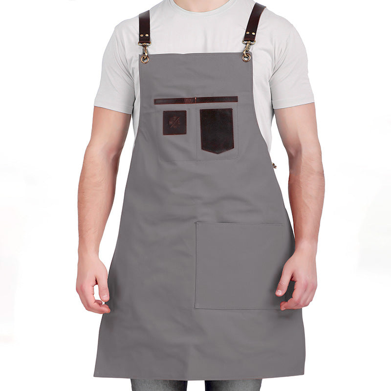 dress of grey colour for chef