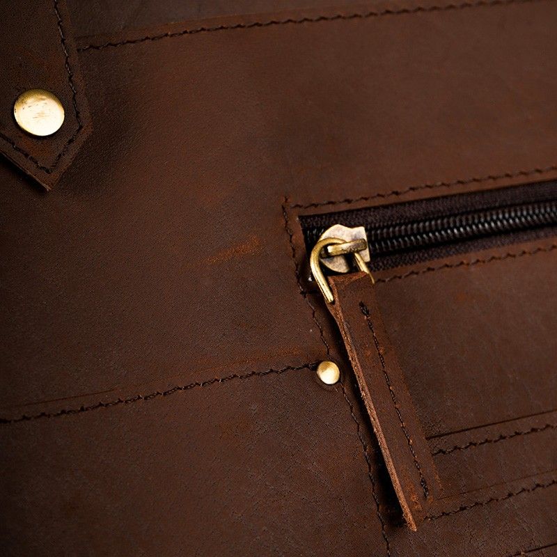 ykk zipper at leather file folder