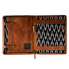 Leather Document holder open 