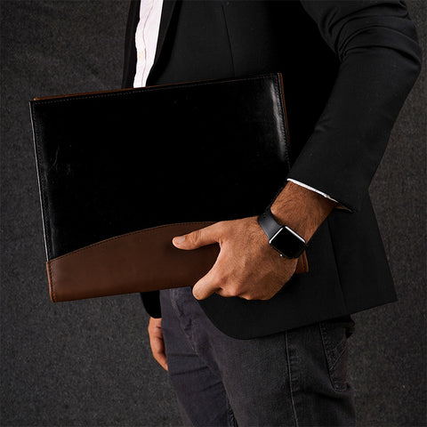 a4 document holder black brown 