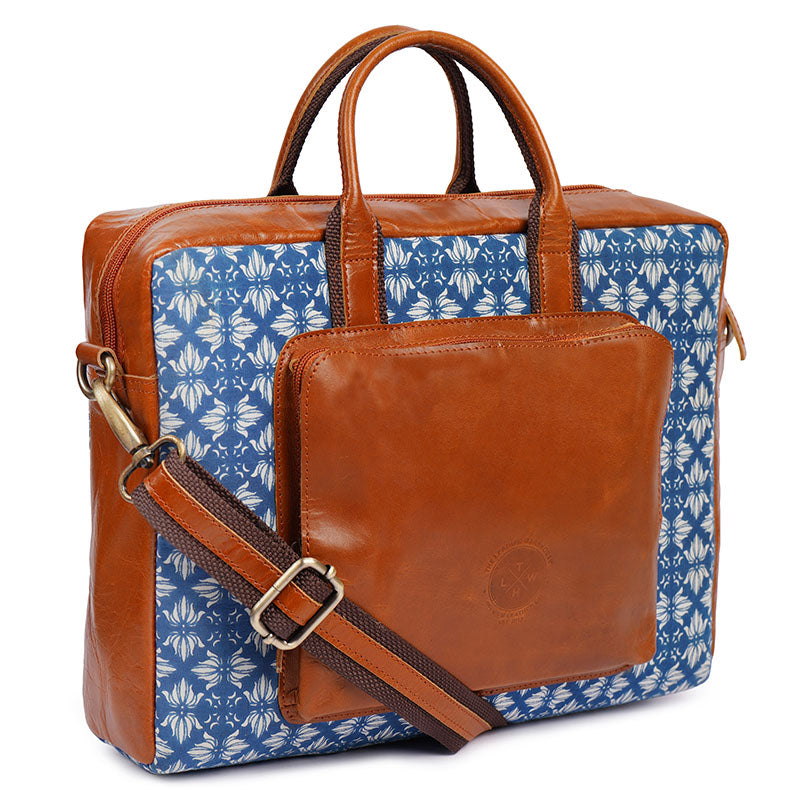 kalamkari office laptop bag