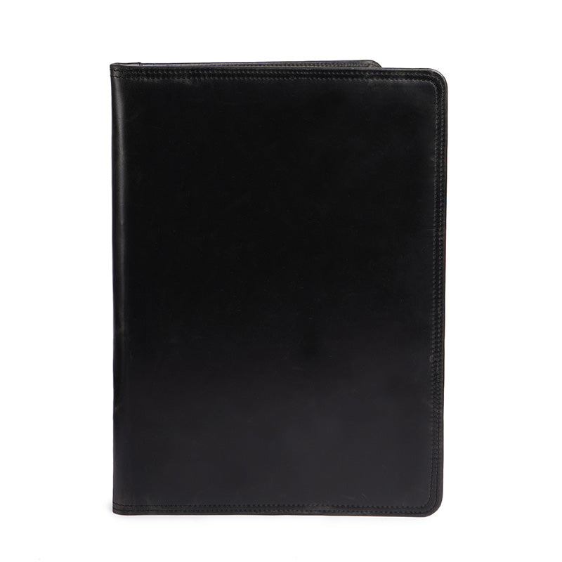 leather paper case close 