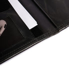 leather paper case black 