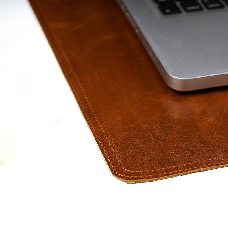 leather desk mat stitching 