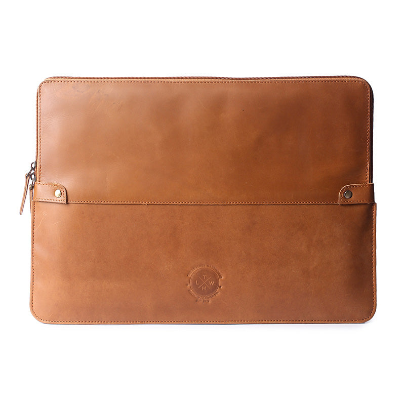 tan leather laptop sleeve case cover