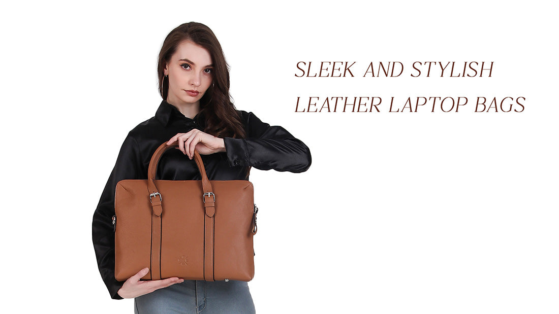 Handmade leather laptop bags