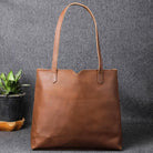 back side full grain leather bag