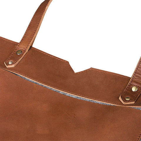 Leather women handbag v shape 