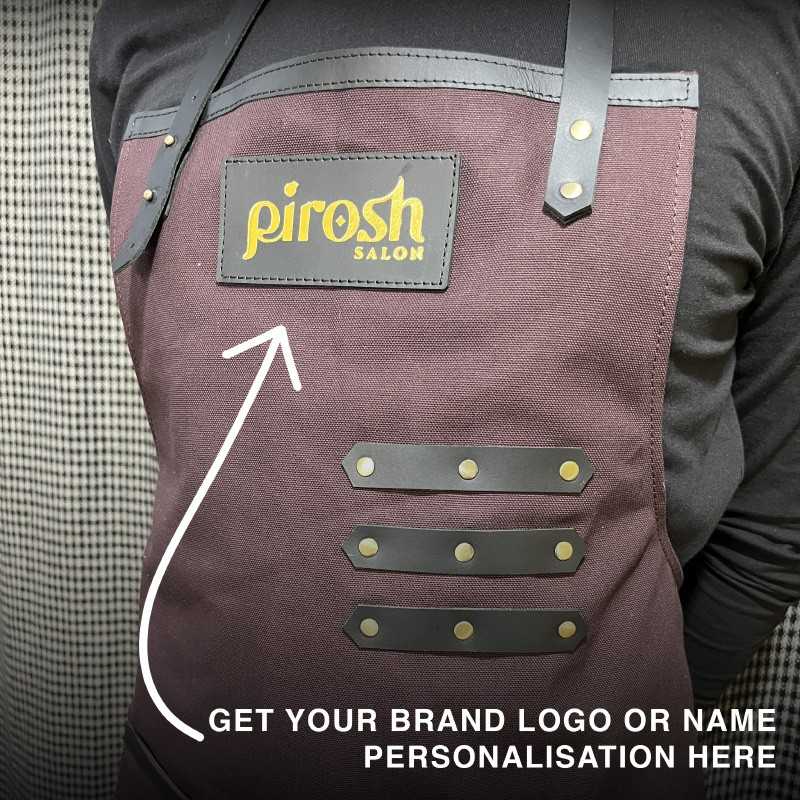 personalised apron pirosh salon