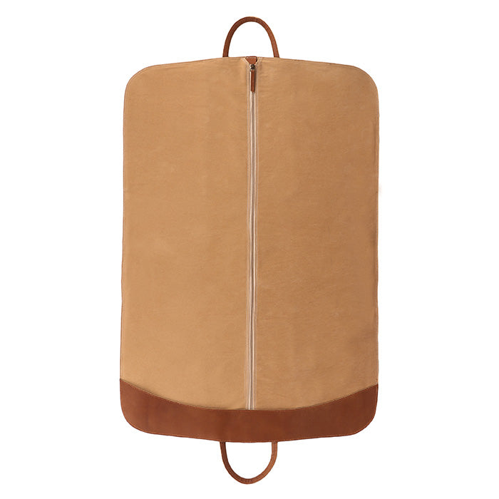 leather travel garment bag inner zipper 