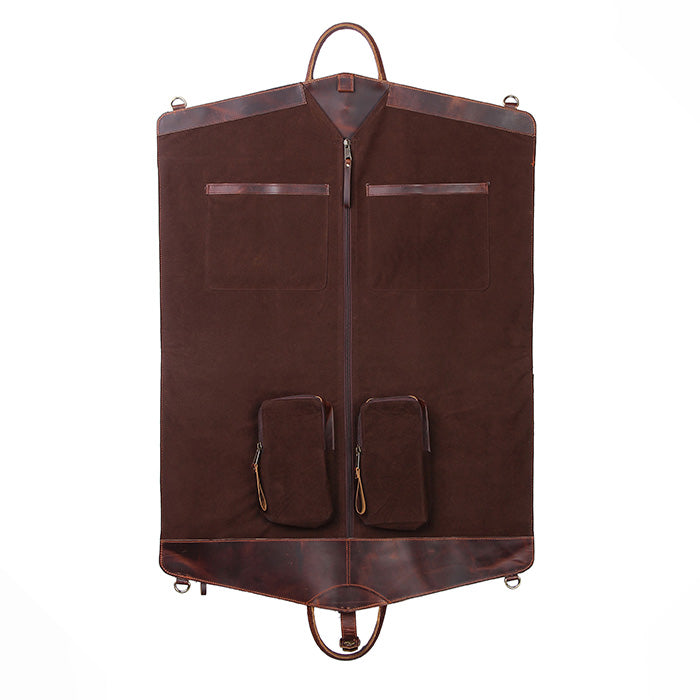 Canvas carry on garment bag 4 pocket 