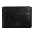 black leather laptop case