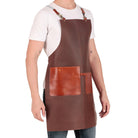 custom leather apron with logo