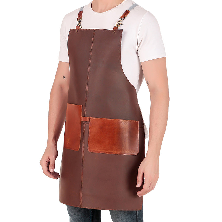 Personalized leather apron