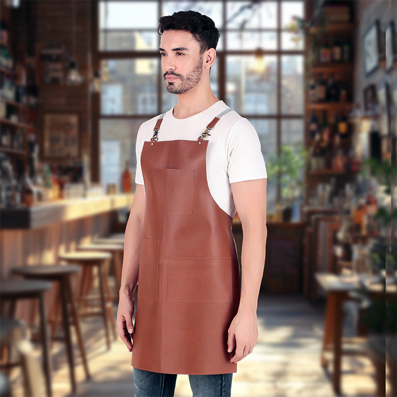 leather apron for chef