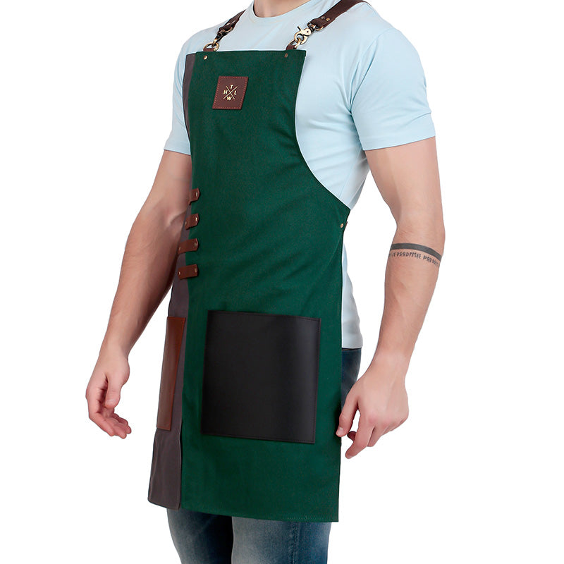 two tone apron for men chef