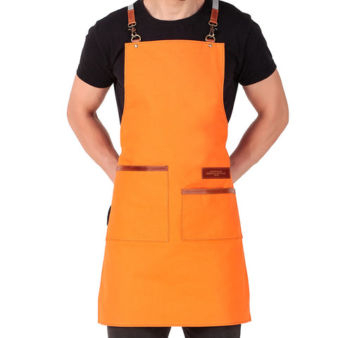 Tan apron for men