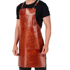 leather woodworking apron