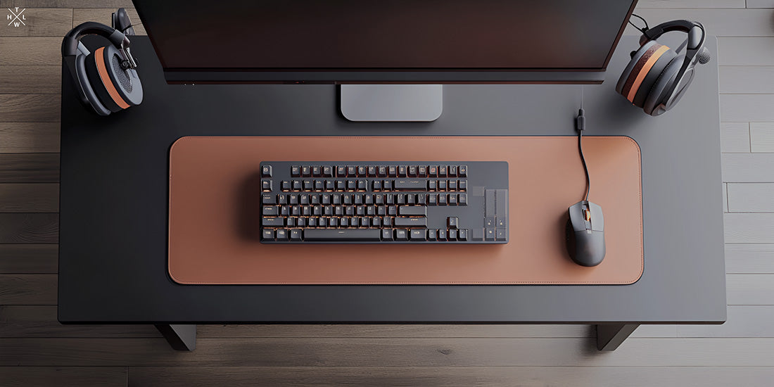 custom leather desk mats, leather desk mat pads leather brown colour