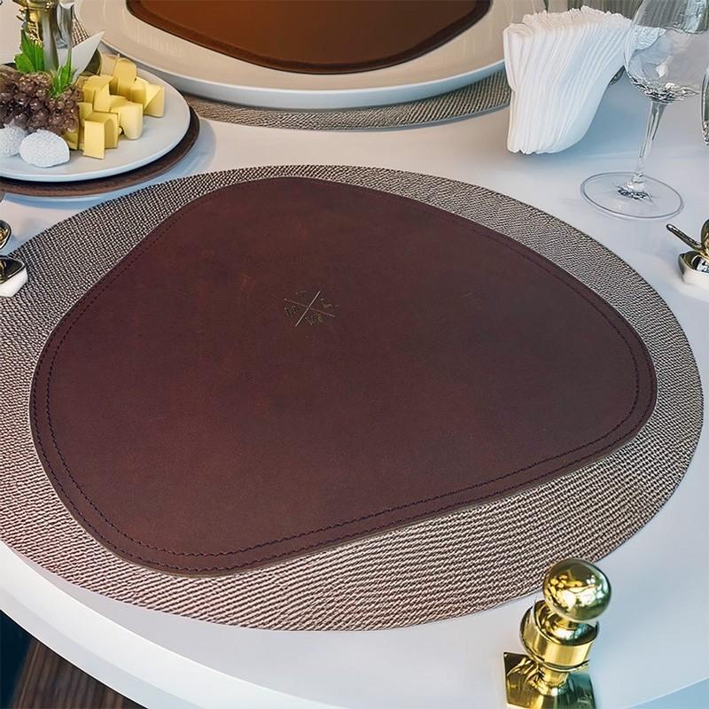 Leather desk mat