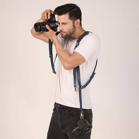 leather camera strap dual for photographers