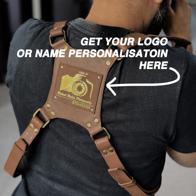 camera strap with logo