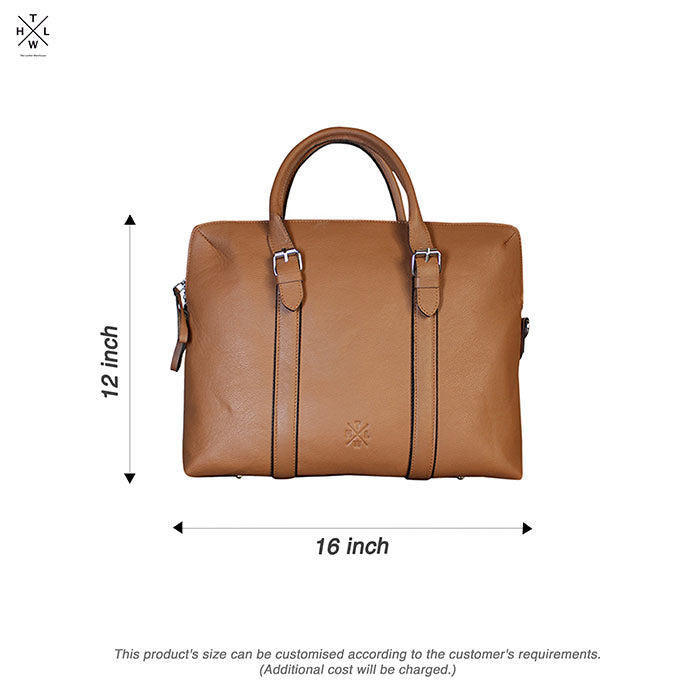 size slim leather laptop bag for office 